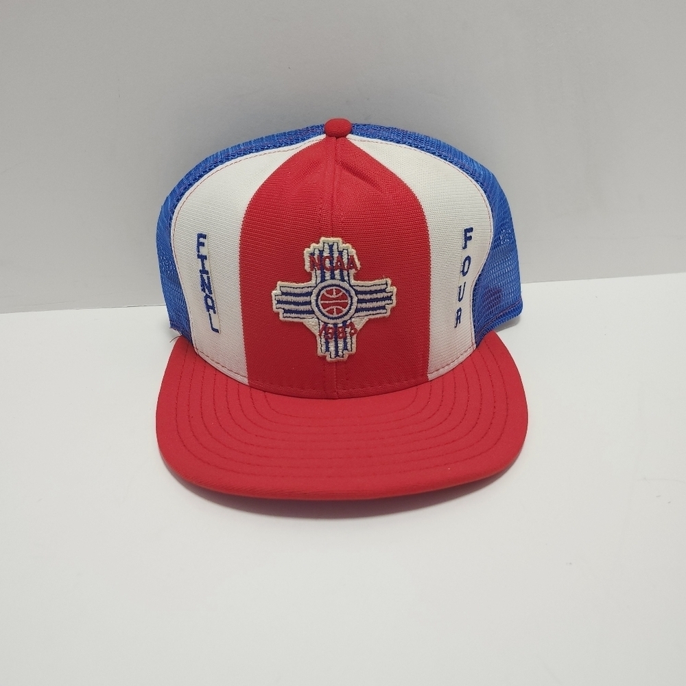 NCAA Vintage 1983 Final Four Snapback Hat Size L Lucky Stripes RARE